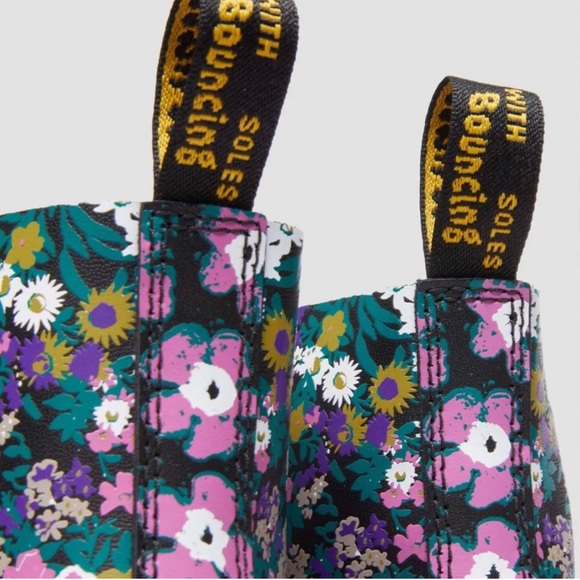 Dr. Martens 1460 Pascal Floral Boots Vintage Leather Boots - Picture 7 of 14